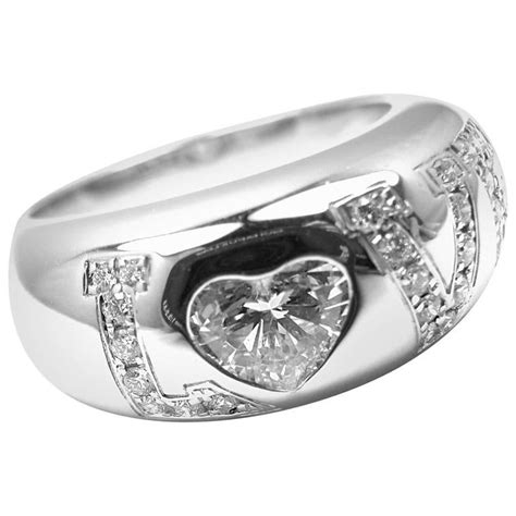 Chopard Heart Shape .53 Carat Diamond Love White Gold Band Ring at 1stDibs | chopard love ring ...