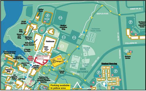 PFW Walb Union driving-parking directional map - Transform Consulting Group