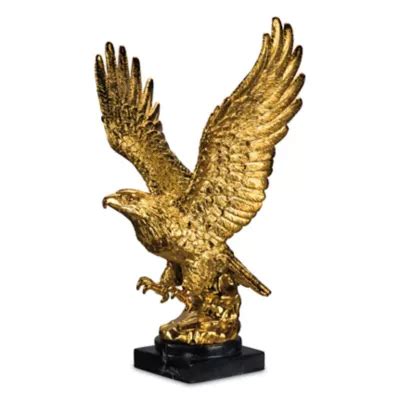 Triumphant Treasure Golden Eagle Sculpture