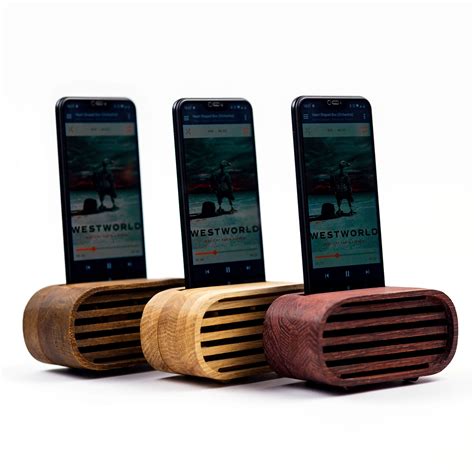 Wooden Phone Speaker Passive Phone Amplifier Iphone Acoustic - Etsy | Phone speaker, Iphone ...