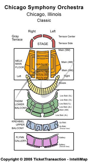 Illinois Concert Tickets | Seating Chart | Chicago Symphony Center ...