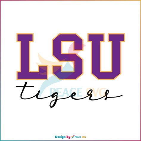 LSU Tigers Football Geaux Tigers SVG Digital Cricut File - PeaceSVG