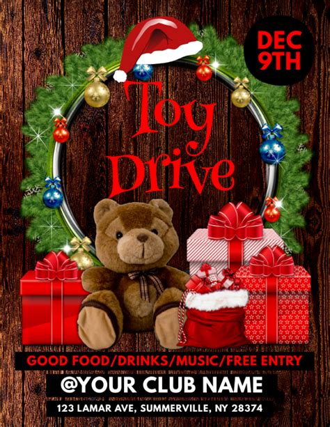 Toy Drive Flyer Template | PosterMyWall