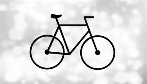 Shape Clipart: Black Easy Basic Bicycle or Bike With Frame - Etsy