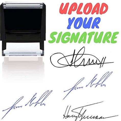 Your Signature Custom Signature Stamp - Customizable Signature Stamp - Personalized Self-Inking ...