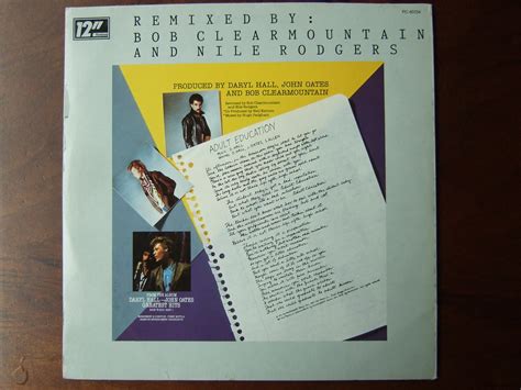 Backside Daryl Hall & John Oates - Adult Education 12inch … | Flickr