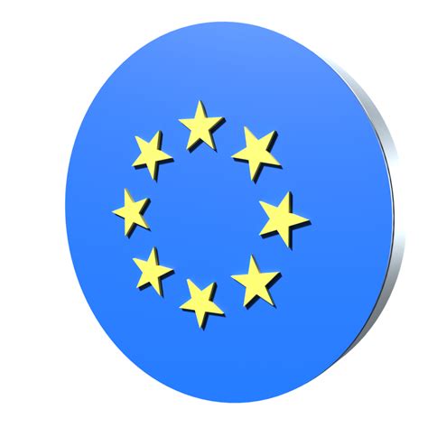 European Union flag 3d icon PNG transparent 8494047 PNG