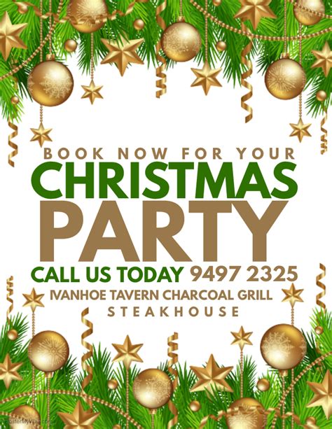 Book Now for your Christmas Party