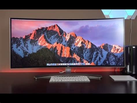 LG 38-inch Curved UltraWide Monitor - Unboxing & Review 2017 - YouTube