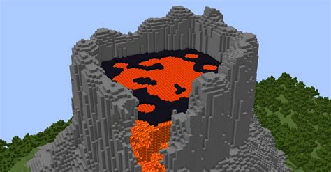 Volcano erupting! Minecraft Map