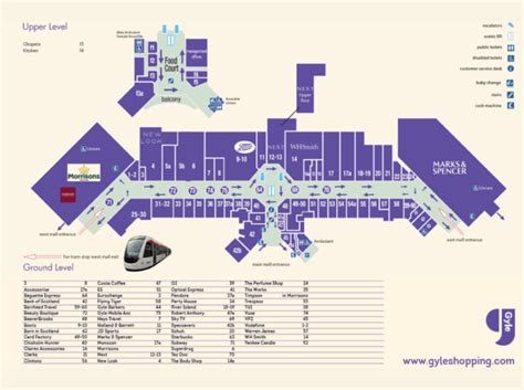 Centre Map - Visitor Info | Gyle Shopping Centre