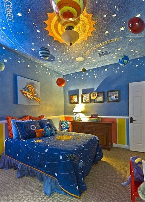 15 Fun Space Themed Bedrooms for Boys - Rilane