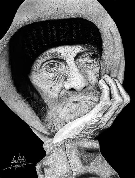 Homeless Person Drawing