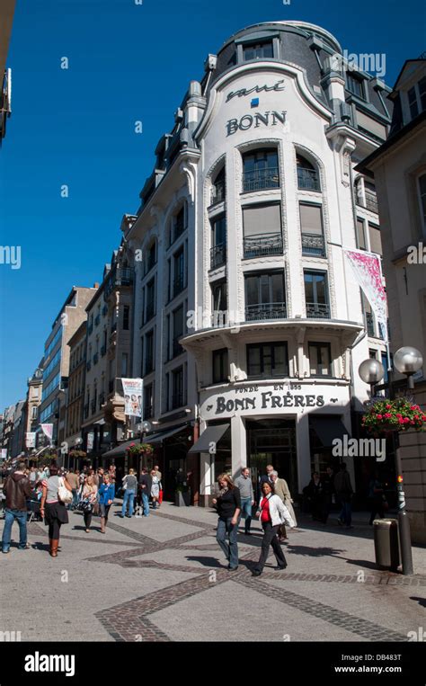 Europe, Luxembourg City shopping Stock Photo - Alamy