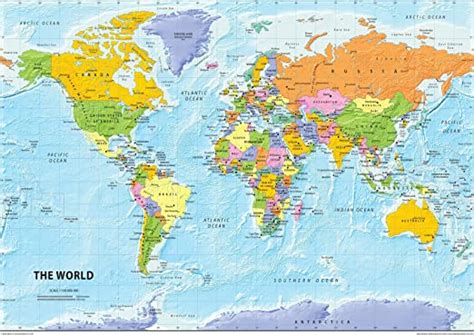 Followned High Quality World Map A3 | Adams Printable Map