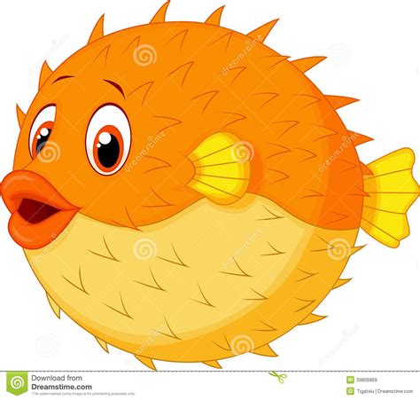 cute-puffer-fish-cartoon-illustration-39806869.jpg (1300×1238) | Puffer ...