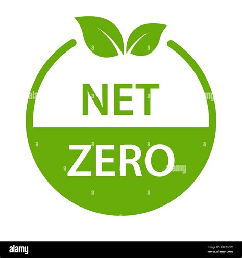 net zero carbon footprint icon vector emissions free no atmosphere pollution CO2 neutral stamp ...