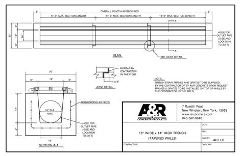 Trench Drains | A&R Concrete Products