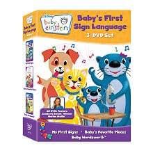 Amazon.com: Baby Einstein: Baby's First Sign Language DVD Set (My First Signs / Baby's Favorite ...