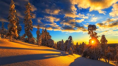 Winter Sunset HD Wallpaper (50+ images)