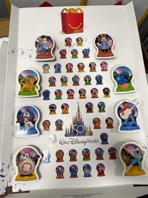 Disney Mcdonald 50th Anniversary Toys