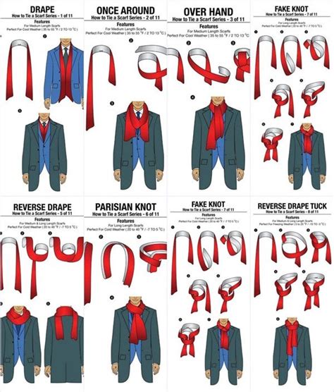 How to Tie Scarf for Men in 11 different Ways | Scarf men, Mens scarf ...