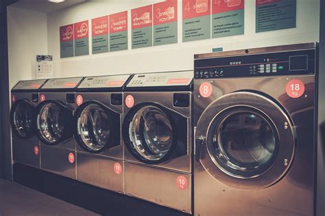 Laundry machines at laundromat shop service. | T & L EQUIPMENT SALES CO., INC. | Commercial ...