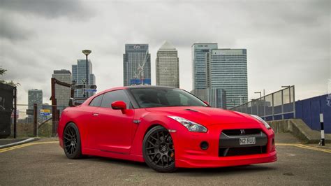 Czerwony, Nissan, Skyline, R35, GT-R