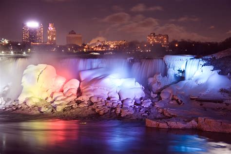 Frozen Niagara Falls US Side at Night | Flickr - Photo Sharing!