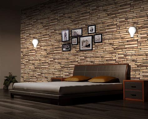 PVC Plastic Wall Panels 3D Decorative Tiles Cladding - Natural Stone Slate (Pack 16 pcs/7.84 sqm ...