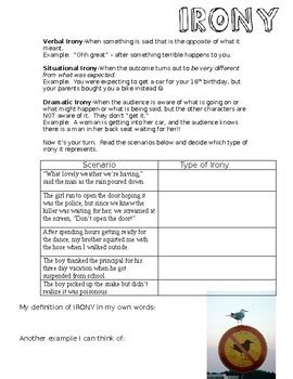 Results for irony worksheets | TPT