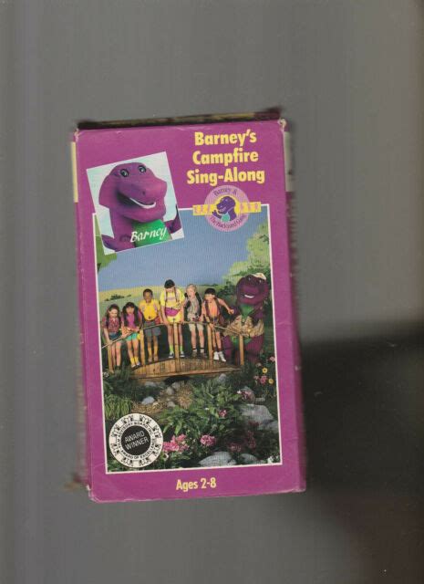 Barney - Barneys Campfire Sing-Along (VHS, 1990, "classic favorite in a new package") for sale ...