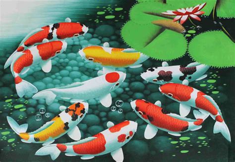 Famous Koi Painting at PaintingValley.com | Explore collection of Famous Koi Painting