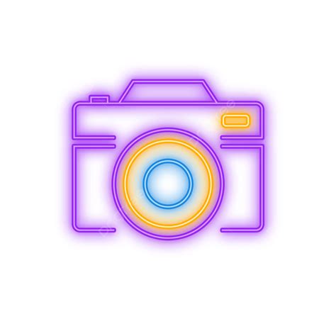 Purple Camera PNG Transparent, Neon Camera Purple Luminous Line Camera Icon, Camera, Neon, Icon ...