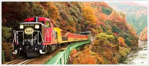 Sagano Scenic Railway, Kyoto, Japan | Sagano Scenic Railway photos and more information