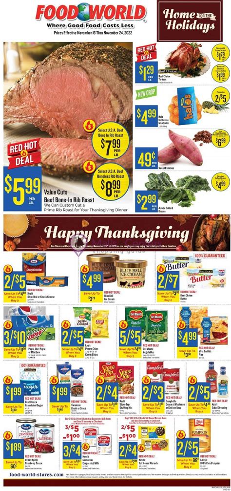 Food World Weekly ad valid from 11/16/2022 to 11/24/2022 - MallsCenters