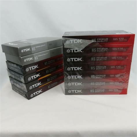 VHS TDK Lot Of 13 Unused T-120 6 Hour Blank Tapes Premium Quality Most Sealed #TDK | Movies for ...