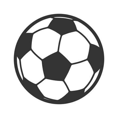 Soccer Ball Clipart Black And White Vector