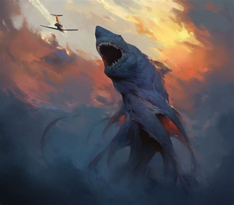 ArtStation - Shark, Vyacheslav Safronov Monster Concept Art, Monster ...