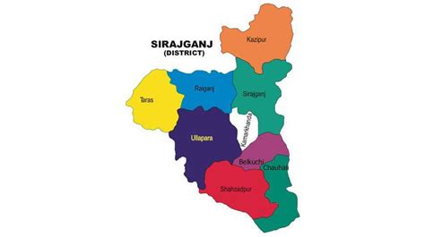 Sirajganj District: map Sirajganj District