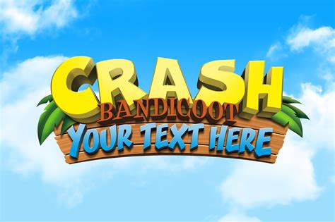 CRASH BANDICOOT TEXT EFFECT [PSD] :: Behance