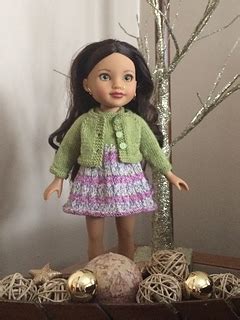 Ravelry: Wellie Wishers Doll Dress and Cardigan pattern by Elaine Phillips