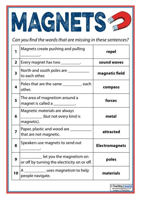 The Magnets Teaching Pack | Magnet lessons, Science lessons, Magnets science