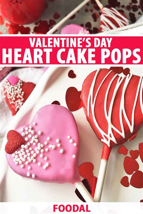 Valentine’s Day Heart Cake Pops Homemade Recipe | Foodal