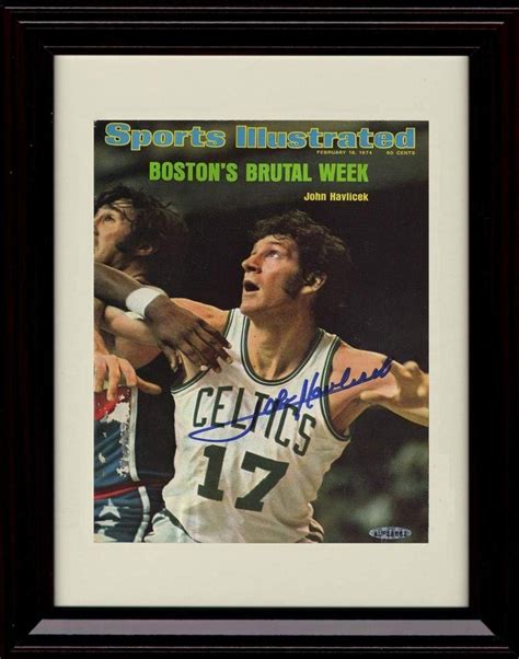 Framed John Havlicek Autograph Replica Print Sports | Etsy