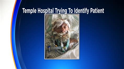 Temple University Hospital Trying To Identify Patient Who Was Admitted Last Month : philadelphia