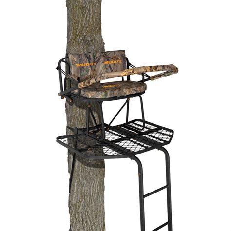 Muddy The Prestige Ladder Tree Stand, 2 Man, 16' - 654192, Ladder Tree ...