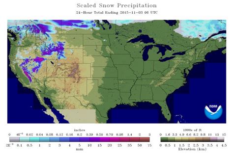 NOAA Map: Snow Coverage Across The USA | Unofficial Networks