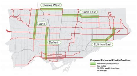 TTC 'transit priority' plan could give buses exclusive lanes on 5 major ...