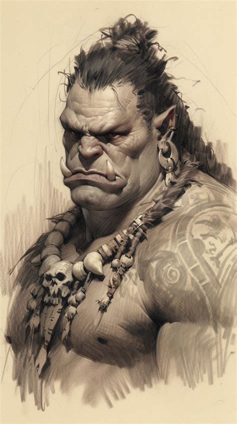 Orc Warrior | Dungeons and dragons art, Orc warrior, Fantasy heroes